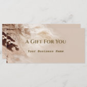 オーラムテクスチャ金ゴールド大理石ギフト証明書 (正面/裏面)