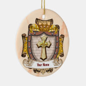 オーラム家紋姓 セラミックオーナメント (右)