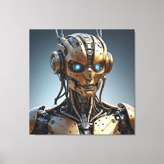 オーラム:意識的なアンドロイド キャンバスプリント (正面)