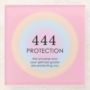 オーラモダンエンジェルナンバーズヌメロ444 ガラスコースター