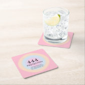 オーラモダンエンジェルナンバーズヌメロ444 スクエアペーパーコースター (インサイチュ)