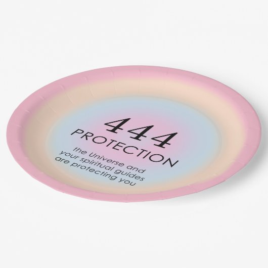 オーラモダンエンジェルナンバーズヌメロ444 ペーパープレート (アングル)