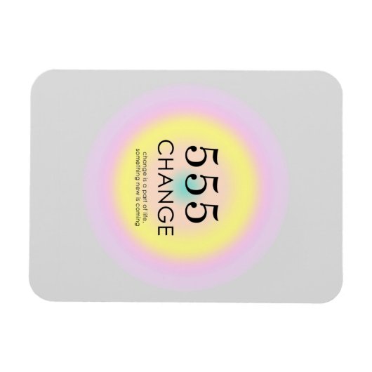 オーラモダンエンジェル数記数法555意味 マグネット (横)