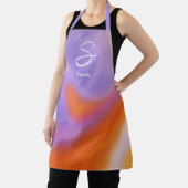 オーラモダンカラフル勾配タイポグラフィ エプロン (インサイチュ)