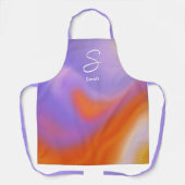 オーラモダンカラフル勾配タイポグラフィ エプロン (正面)