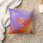 オーラモダンカラフル勾配タイポグラフィ クッション (ブランケット)