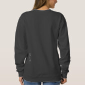 オーララセンスーフェミニンレタリングオンブラック スウェットシャツ (裏面)