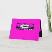 オーララデザインピンクとブラック美しいテーマ フランスの カード (裏面)