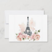 オーララパリジャンフレンチフラワーブライダルシャワー サンキューカード (裏面)