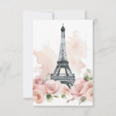 オーララパリジャンフレンチフラワーブライダルシャワー サンキューカード (裏面)