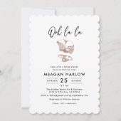 オーラランジェリーブライダルシャワーヘンパーティー 招待状 (正面)