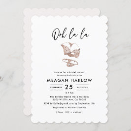 オーラランジェリーブライダルシャワーヘンパーティー 招待状