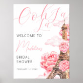 オーララ パリ ブライダルシャワー ウェルカム ポスター (正面)