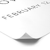 オーララ パリ ブライダルシャワー ウェルカム ポスター (角)