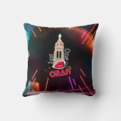 オーランキスネオンブラック装飾用クッション クッション (裏面)