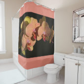 オーランズコーラルピンクフォトフローラ シャワーカーテン (インサイチュ)