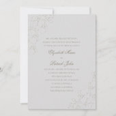 オーランズシルキーフォーマル伝統的アイボリー結婚ズ 招待状 (正面)