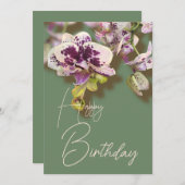 オーランズトロピカルフローラハッピーバースデー シーズンカード (正面/裏面)