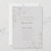 オーランズブリスフォーマル結婚伝統的アイボリー 招待状 (正面)