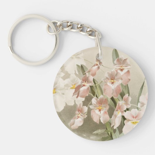 オーランズブロッサムヴィンテージ絵画アート キーホルダー (正面)