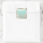 オーランズ&ボホアーチオンビーチ結婚式 スクエアシール (バッグ)