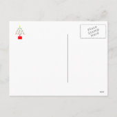 オーランドからの聖降誕祭-ピンクのフラミンゴス シーズンポストカード (裏面)