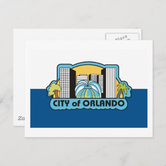 オーランドの旗の郵便はがき ポストカード (正面/裏面)