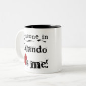 オーランドの誰か ツートーンマグカップ (正面左)