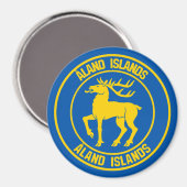 オーランドアイランドラウンドエンブレム マグネット (正面/裏面)