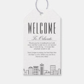 オーランドシティスカイライン| ウェルカムメッセージフィフタグ ギフトタグ (正面)