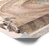 オーランドファーガソンフラットアースの地図 ポスター (角)