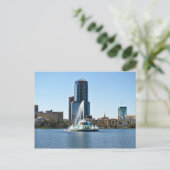 オーランドフロリダの湖の美しい噴水 ポストカード (スタンド正面)