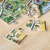 オーランドフロリダの漫画の地図 ジグソーパズル (側面)