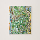 オーランドフロリダの漫画の地図 ジグソーパズル (縦)