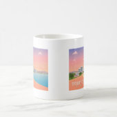 オーランドフロリダコーストラインシティスケープPastel旅行 コーヒーマグカップ (中央)