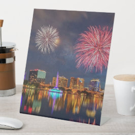 オーランドフロリダレイクエオラ花火&噴水 台座サイン