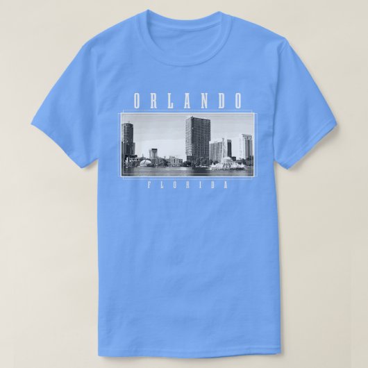 オーランドフロリダヴィンテージスカイラインヴィンテージオーランド Tシャツ (デザイン正面)