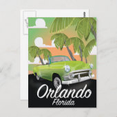 オーランドフロリダヴィンテージ旅行ポスター ポストカード (正面/裏面)
