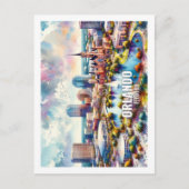 オーランドフロリダ有名な旅行水の色 ポストカード (正面)