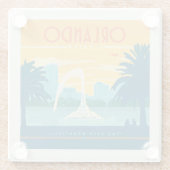 オーランドフロリダ ガラスコースター (裏面)