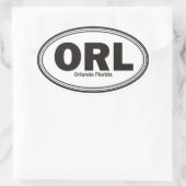 オーランドフロリダ 楕円形シール (バッグ)