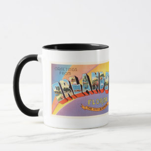 オーランドフロリダFLの古いヴィンテージ旅行記念品 マグカップ