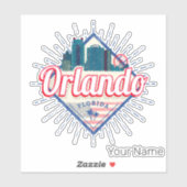 オーランドフロリ統一されたダ州スカイラインヴィンテージUSA シール (シート)