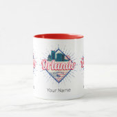 オーランドフロリ統一されたダ州スカイラインヴィンテージUSA マグカップ (中央)