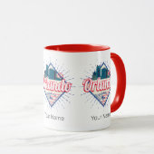オーランドフロリ統一されたダ州スカイラインヴィンテージUSA マグカップ (正面右)