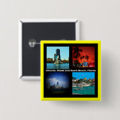 オーランドマイアミサウスビーチコラージュ 缶バッジ (正面&裏面)