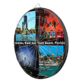 オーランドマイアミ南ビーチコラージュ ダーツボード (正面右)