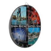 オーランドマイアミ南ビーチコラージュ ダーツボード (正面左)