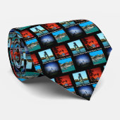 オーランドマイアミ南ビーチコラージュ ネクタイ (ロール)