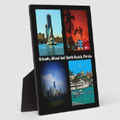 オーランドマイアミ南ビーチコラージュ フォトプラーク (側面)